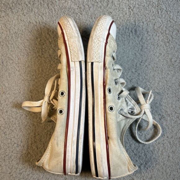Converse Chuck Taylor All Star White Low Top Canvas 3J236 Youth 3 W 5 - Picture 12 of 16